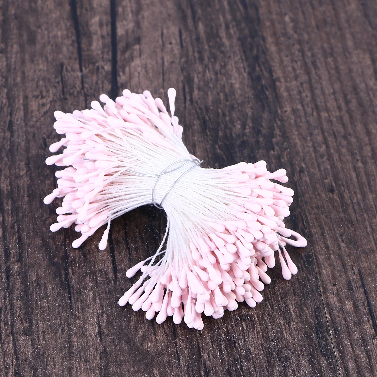 

400Pcs Vivid Pearl for Flower Making Small Crafts Butterfly Bees Antenna Interacts Pink Flower Floral Pearl Stamens