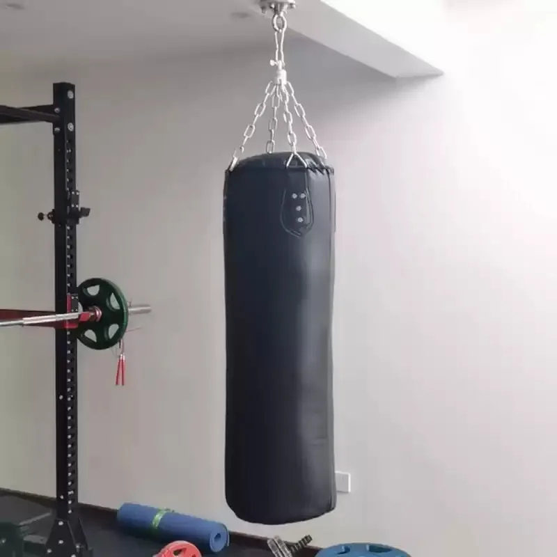 Genuine Leather Punching Bag 1.2 m in Length and 38 cm in Diameter for Home Gyms Fitness and Boxing Training