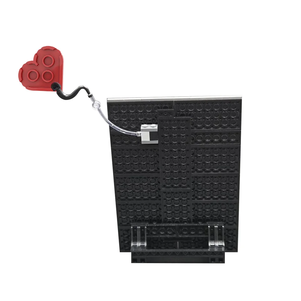 MOC Banksy Girl with Balloon Model Building Blocks British Graffiti Artist Flower Throw Painting Bricks Toy Adult Gift