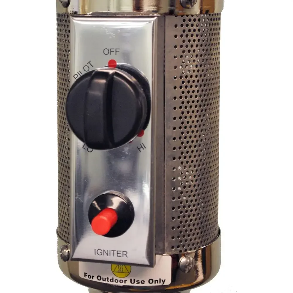 Silver Hammered Outdoor Patio Heater
