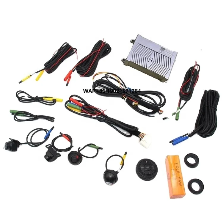 3D 360 Surround View Driving With AHD Bird View Panorama System 4-CH Car 1080P DVR Night Vision Reversing Camera