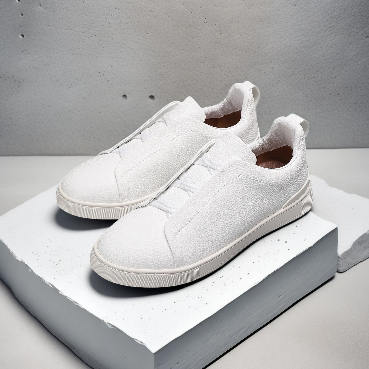 Luxe merk herenschoenen Handgemaakte casual sneakers Zakelijke instapschoenen Antislip ademende sportschoenen Loafers Vakantiegeschenken