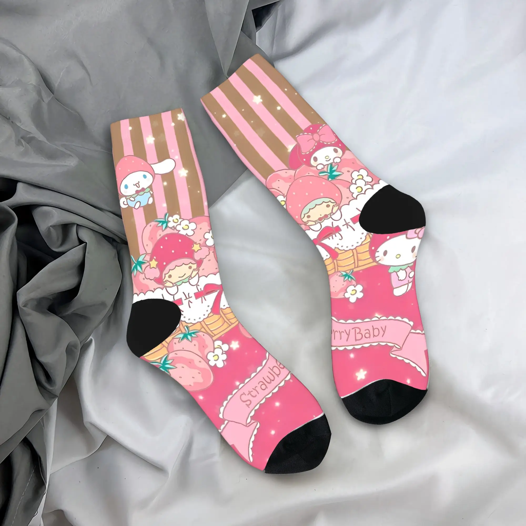 

Носки с героями мультфильмов «Маленькие близнецы», весенние чулки, готические качественные носки для пар, дизайнерские спортивные нескользящие носки для бега