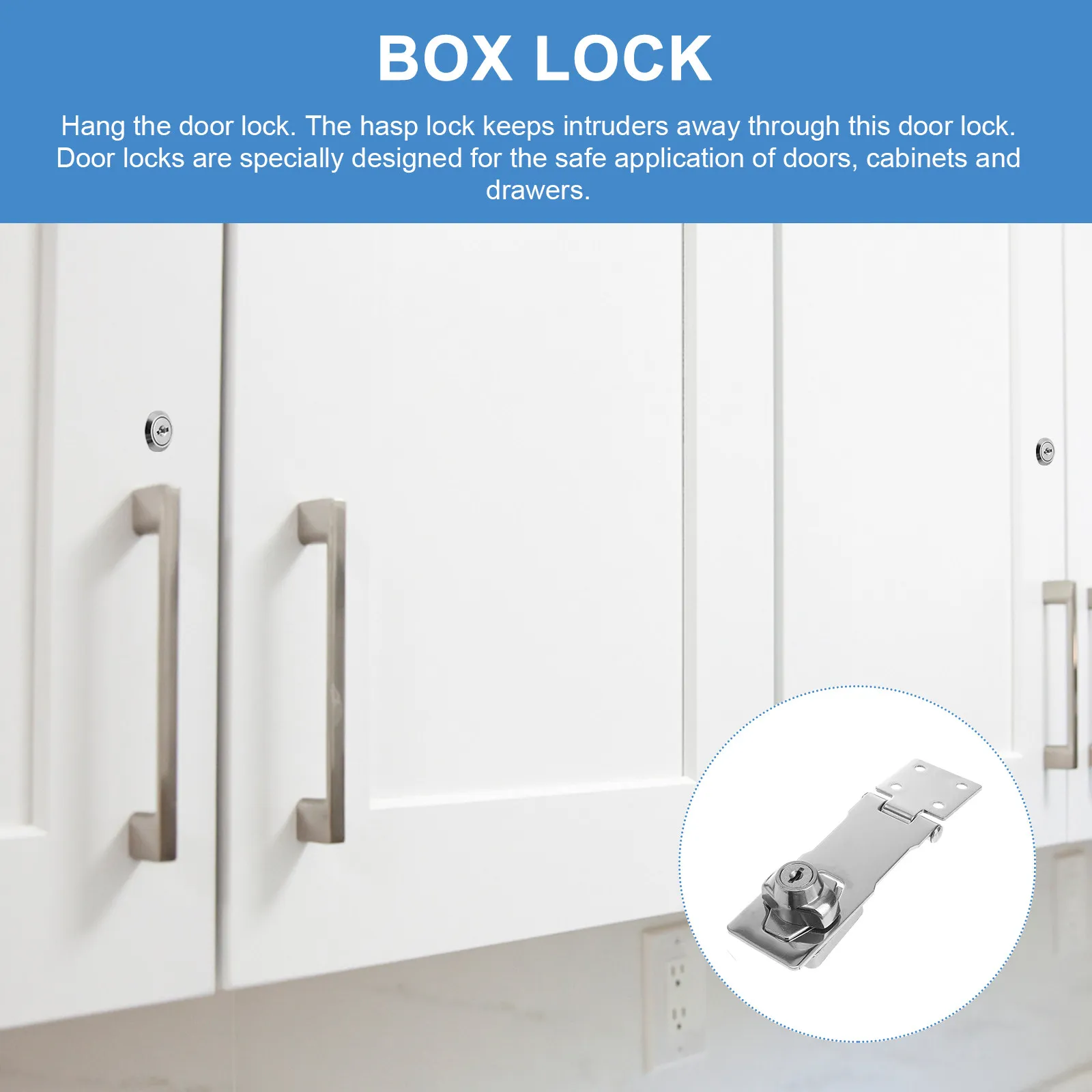 

Комплект прочных навесных замков-защелок из нержавеющей стали для дверей, шкафов, ворот, ящиков, гладкие и надежные защелки для обеспечения безопасности