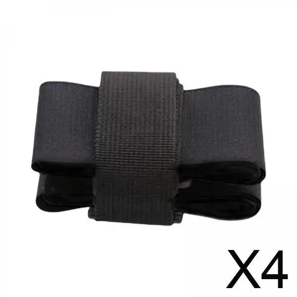 

4x Adjustable Ski Carrying Strap, Nylon Braid EVA Belt for Ski Poles And Snowboard