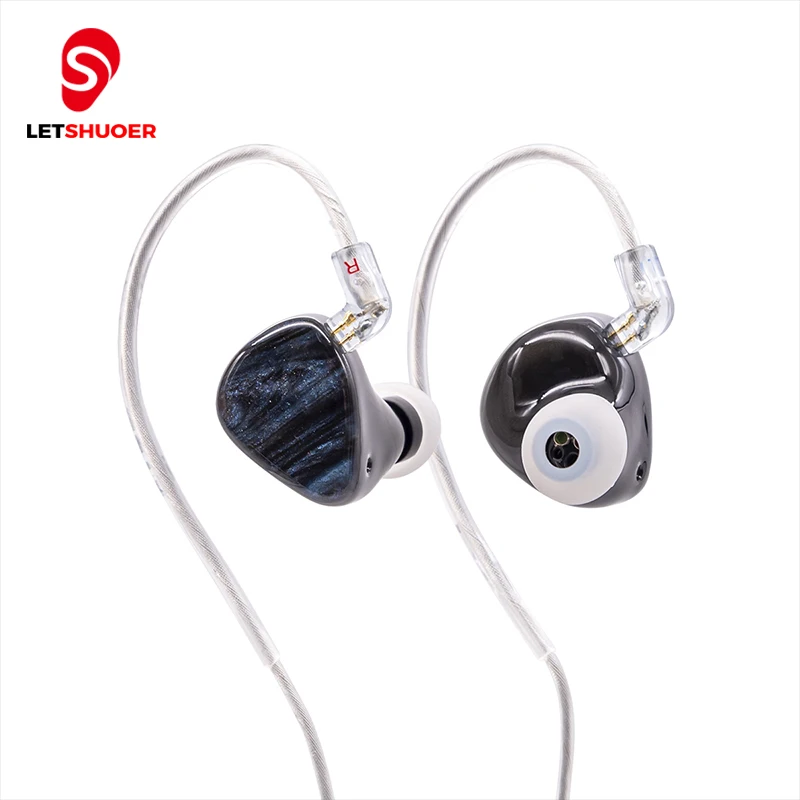 

Letshuoer Ej09 наушники-вкладыши HiFi проводные наушники для Iphone Android музыканты певец 1DD + 4BA + 4EST IEM Hi Fi наушники с глубоким басом и монитором