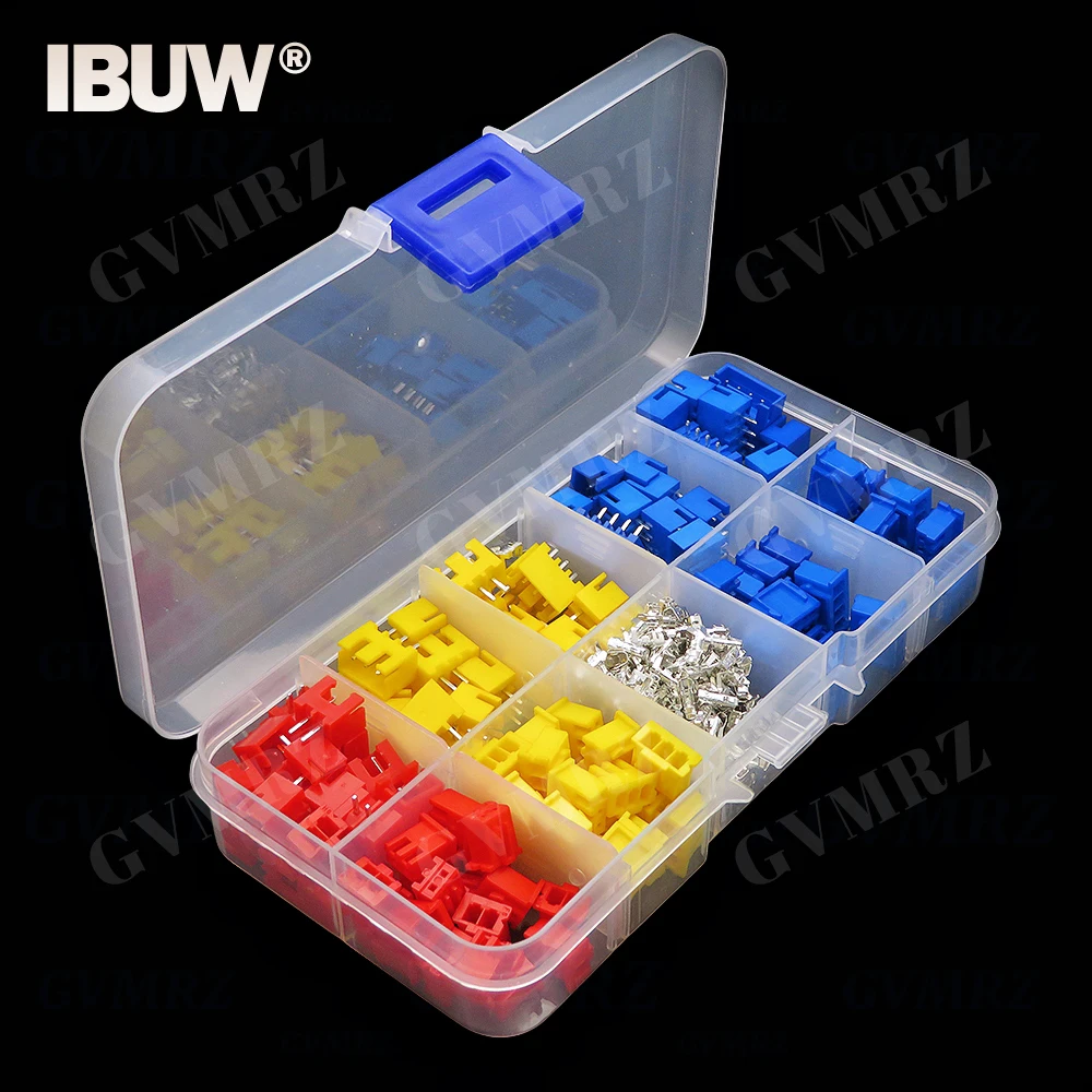 320PCS 2p 3p 4p 2.54mm Pin Header Housing KIT XH2.54 Jst Terminal Male Female Wire Connector Adaptor 