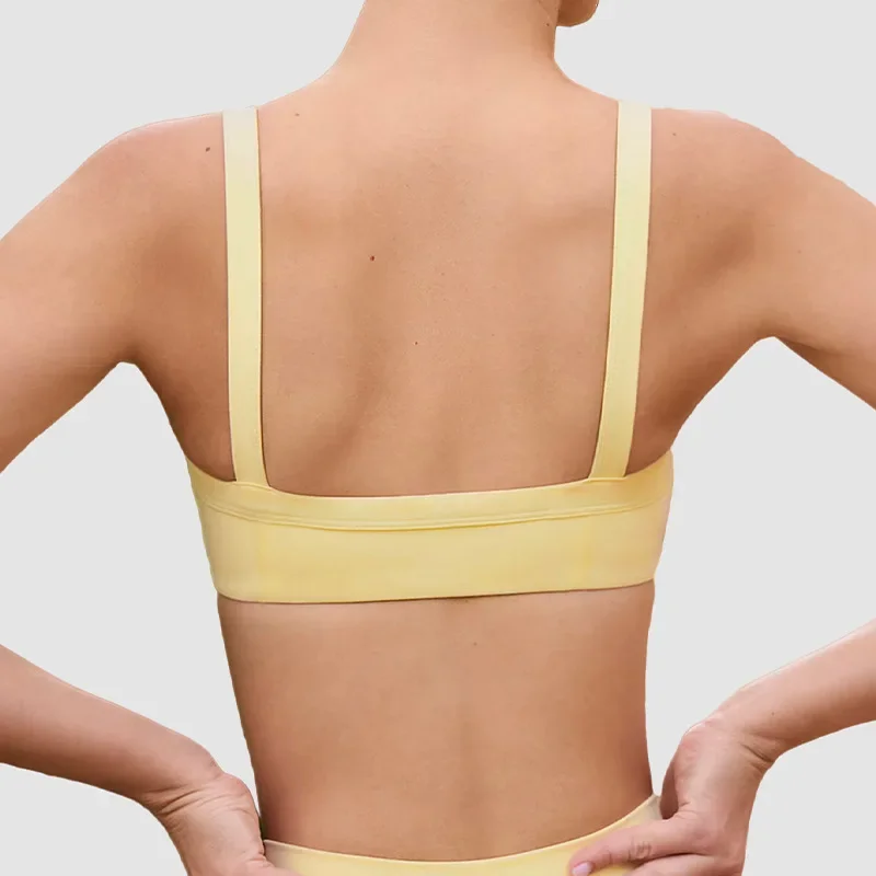 High Elastic Nude Feeling Breathable Elastic Cross Waist Three-point Shorts Suspender Beautiful Back Sports Underwear Yoga Suit