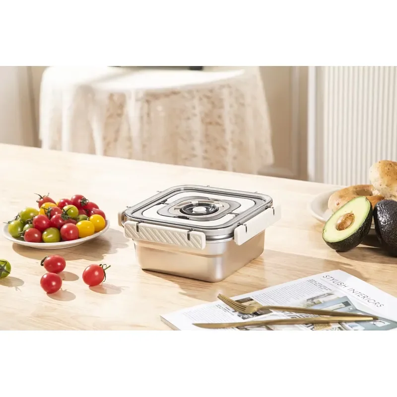 Stainless Steel Vacuum Insulated Lunch Box Portable Food Storage Container for Kids School Office Thermal Bento Box