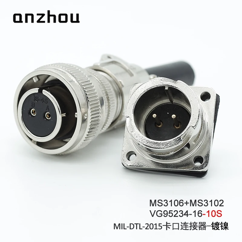 VG95234 16S-4S 16S-4P Bayonet Connector MS3108A MS3102A MS3106A 2 Pin Core Plug Socket MIL-DTL-2015 16-4 16-4S 16-4P Buckle