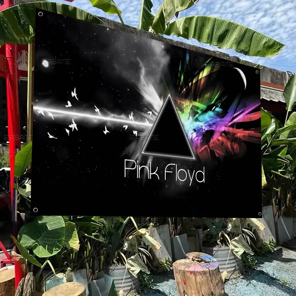 Band P-Pink F-Floyds Retro Flags Multiple Choice Living Studio Booth Interior Decoration Banner