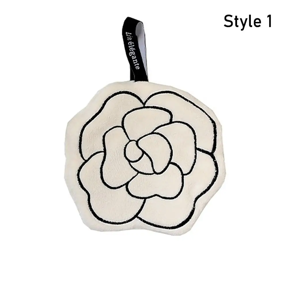 

1 шт. двухслойное утолщенное полотенце для рук с тонкой вышивкой, быстросохнущий носовой платок для туалета, простой впитывающий воду платок для ванной комнаты