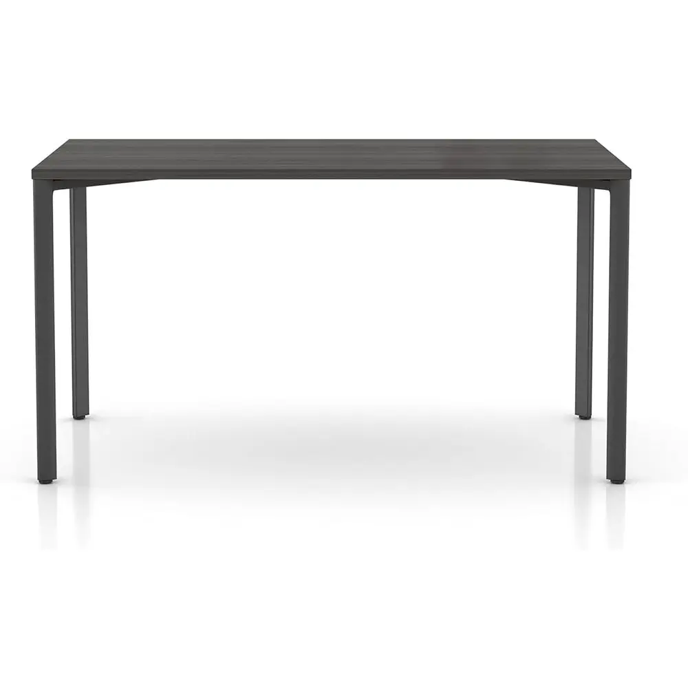 

Minimalist Commercial-Grade Computer Desk, Writing Desk for Home Office, Grey Top with Graphite Legs