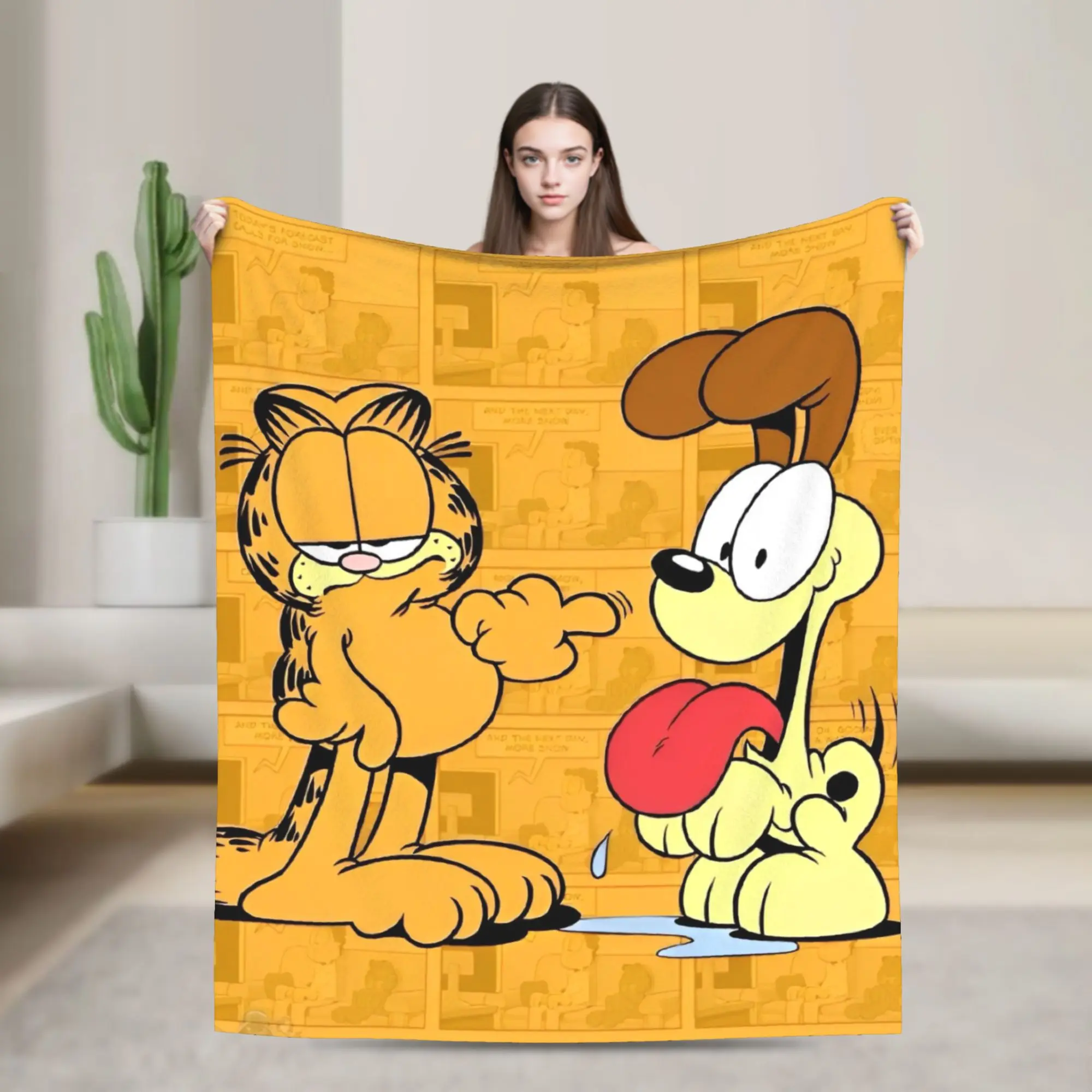 

G-Garfields Aniem Kawaill Cats Blanket Multiple Sizes Super Soft and Warm Throw Blankets for Couch Sofa and Bed