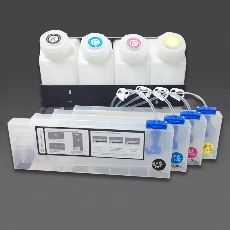 220ML 1.5L Tank Refillable Ink Cartridge Bulk Ink Ciss System for Roland Mimaki Mutoh Eco Solvent Printer JV33 JV5 JV3 TS3