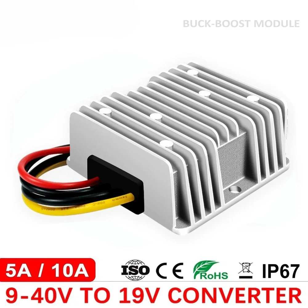 

DC-DC converter 12V 24V to 19V boost buck regulator 9-40V to 19V 5A 10A suitable for car laptops
