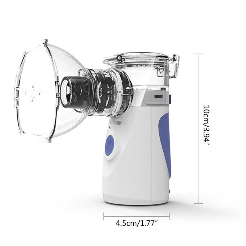 Nebulizador inhalación portátil, Mini atomizador malla mano, Inalador silencioso, Nebulizador limpieza automática