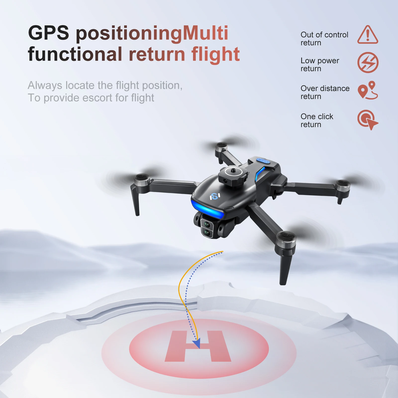 S181 GPS Drone Professional 6K HD Dual Camera Infrared Outside Obstacle Avoidance Brushless Foldable Quadcopter 2 km Distance