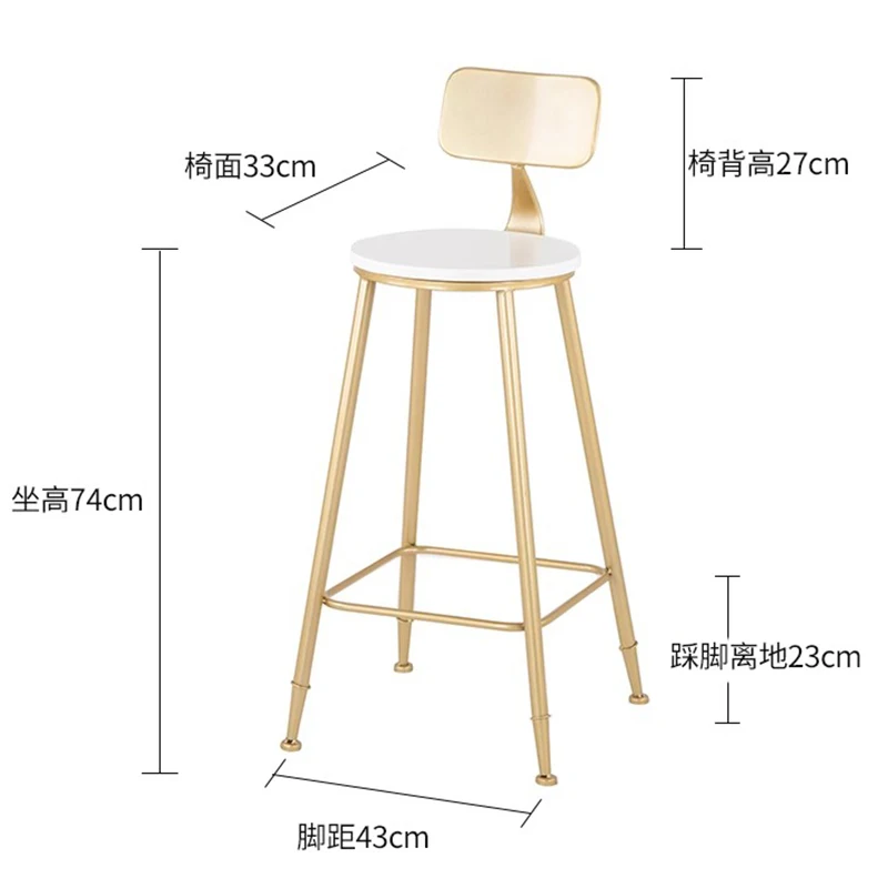 Nordic High Bar Chair Modern Kitchen Counter Home Design Bar Chair Luxury European Bancos Para Barra De Bar Furniture Decoration