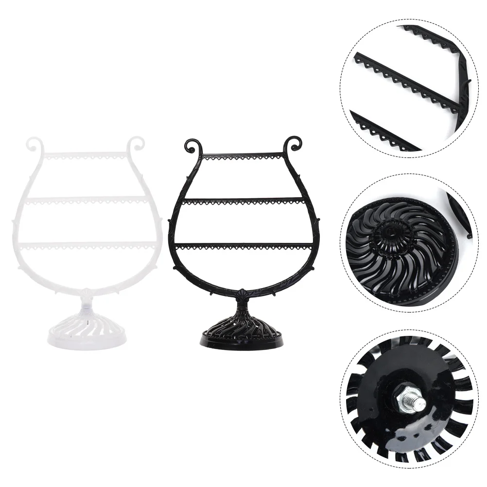 

Decorative Earring Rack Piano Jewelry Stand Earrings Display Storage Box Organizer