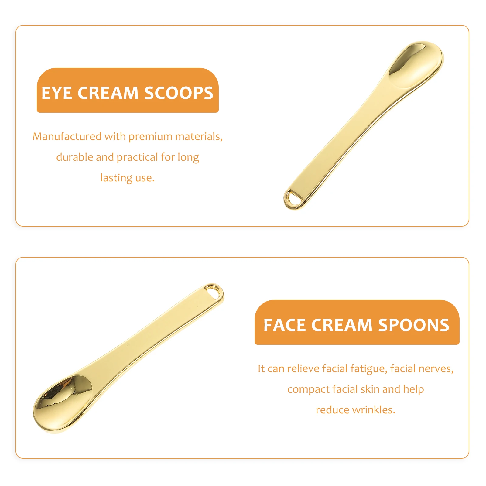 

5 PCS Liquid Scoop Face Cream Spatula Environmental Protection Zinc Alloy Beauty Product Spoon