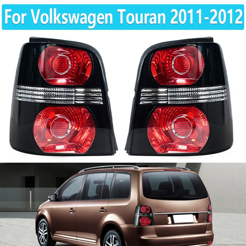 Dla Volkswagen VW Touran 2011 2012 tylne światło samochodu tylna osłona obudowa lampy osłona hamulca pokrywa na światła skorupa bez żarówek