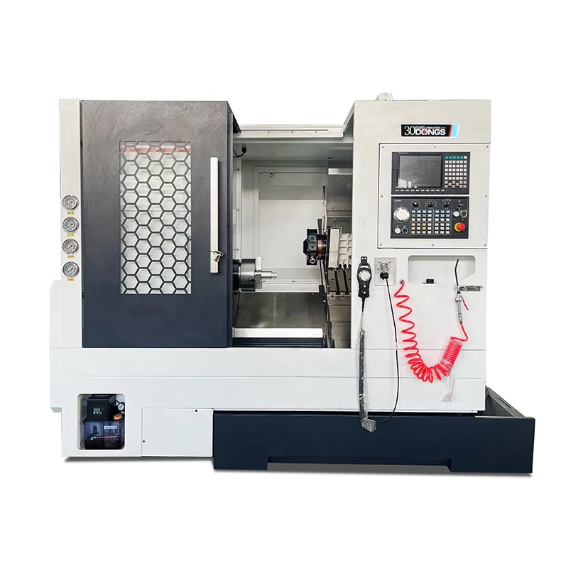 CNC Horizontal Lathe TCK50CY High Speed Taiwan Linear Rail Slant Bed Turning Center with Y Axis and Milling Center New