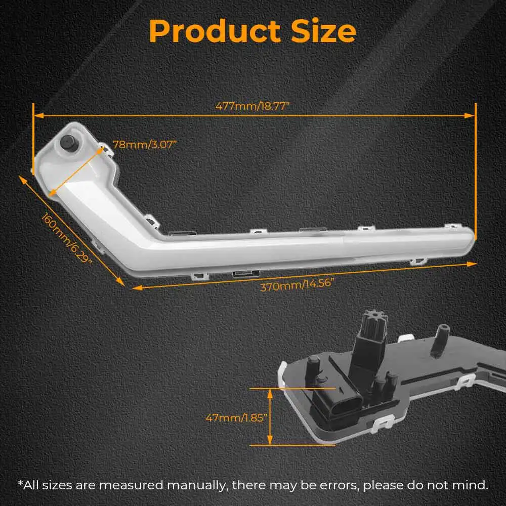 2 Pcs LED Front Signature Light Assembly White DRL UTV Accessories For Can-Am Maverick X3 Max X DS RS XMR XRC Turbo R 2017-2024 - view 6