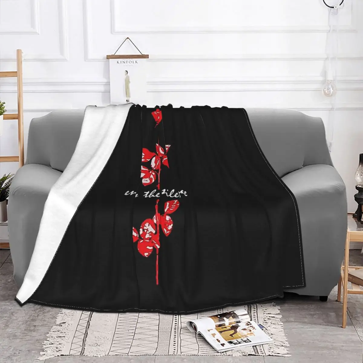 Depechemode Blanket Velvet All Season Enjoy The Silence Cute Thin Throw Blankets For Car Couch Plush Thin Quilt