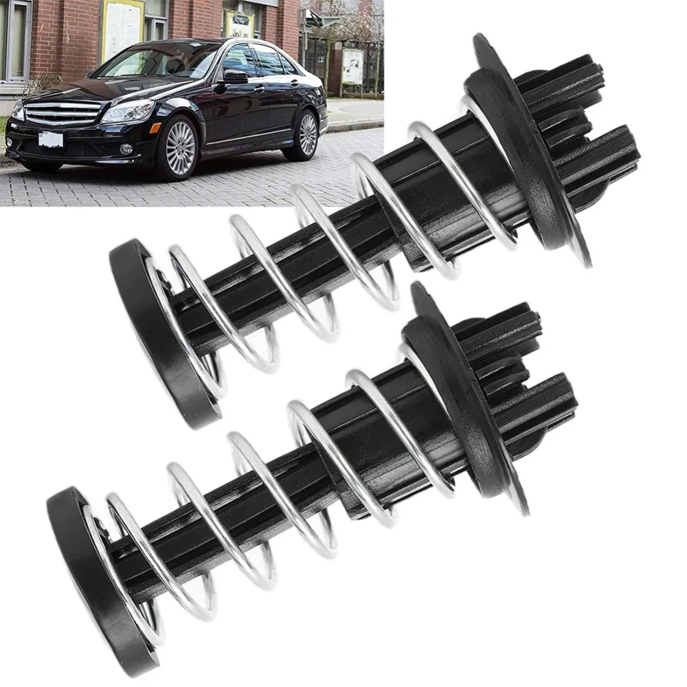 2pcs 2048800127 Bonnet Hood Spring 2048800227 Black Car Fastener Clips Hood for Mercedes Benz C E S SL SLK Class