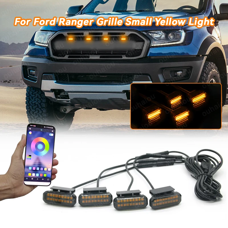 

For Ford Ranger 18 LED Front Grille Light Car Daytime Running Light Wheel Eyebrow Lamp For Pickup Offroad 12V