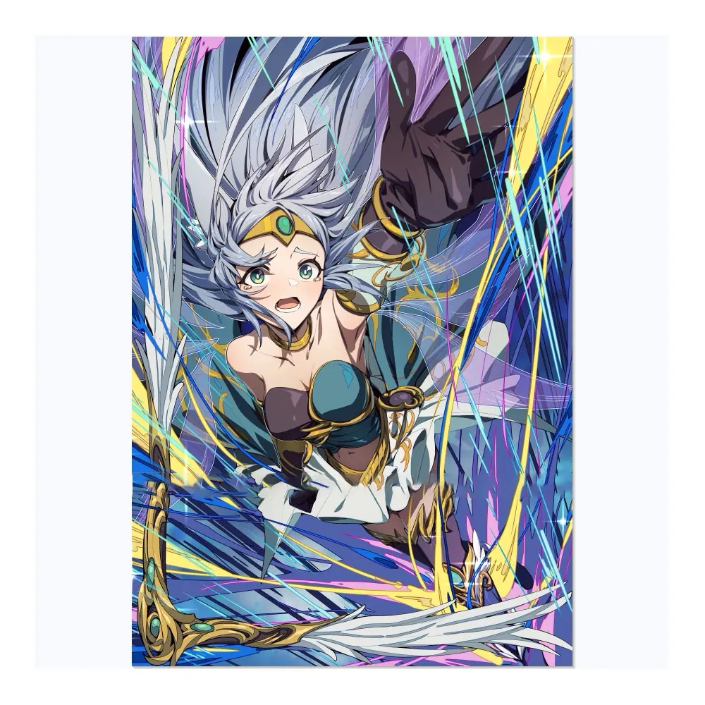 

60 шт. 63x90 мм голографические рукава для карт YGO рукава для карт иллюстрация аниме защитная крышка для карт для настольных игр коллекционные карточки