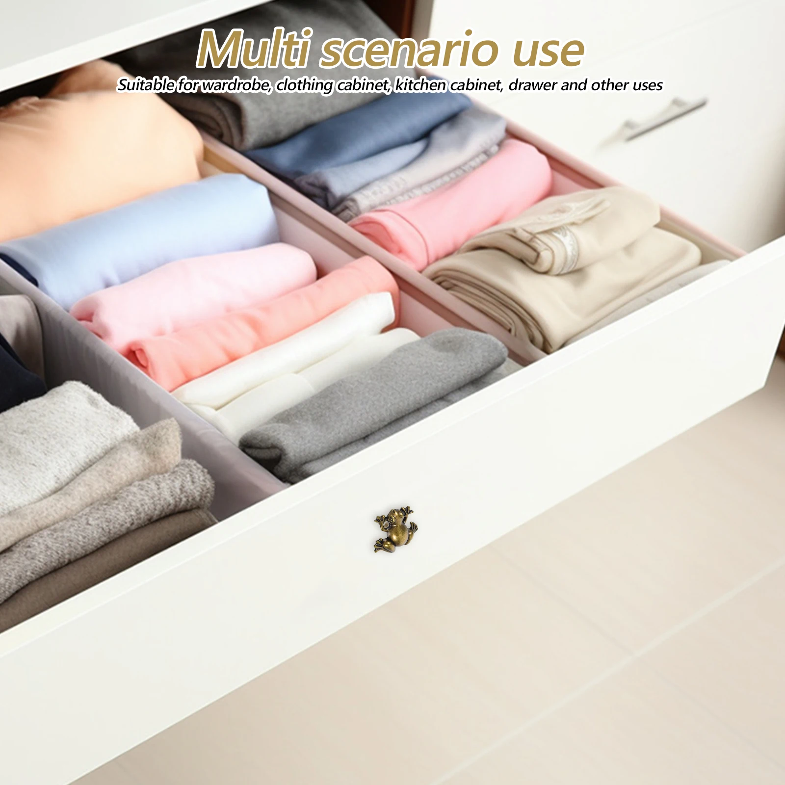 

Cabinet Handles Wardrobe Frog Shaped Animal Drawer Knobs Cute Cartoon Furniture Brown Dresser Compatible Versatile Durable