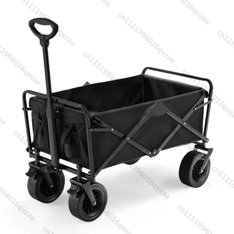 

100KG Capacity Outdoor Garden Beach Trolley Fishing Folding Camper Wagon Portable Foldable Luggage Cart