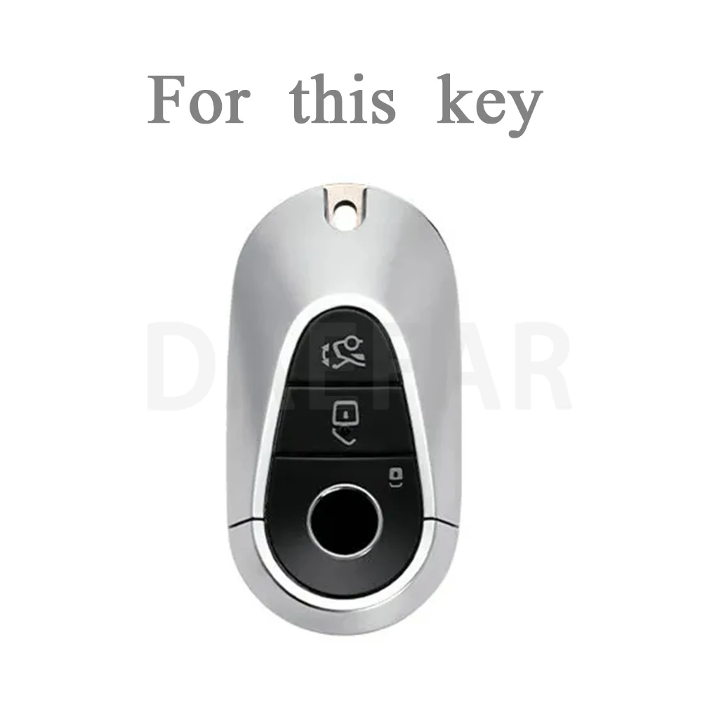 For Mercedes Benz 2021 C /S Class W223 W206 S350L S400L S450L S500L Protector TPU Car Key Case Cover Shell Accessories