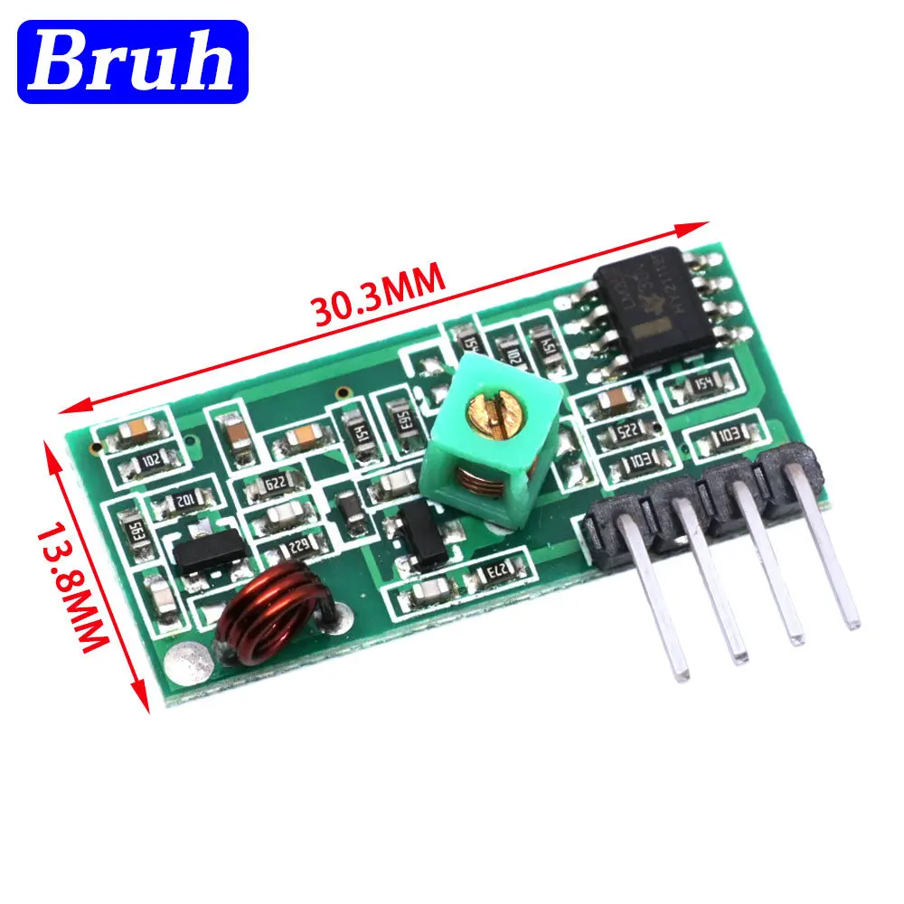 433Mhz RF Wireless Transmitter Module And Receiver Link Kit For Arduino Raspberry Pi /ARM/MCU WL Diy Kit Wireless Remote Control