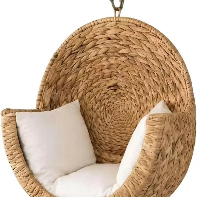 Heavy Duty Upgraded Wall Hanging Handmade Straw Cat Nest Encrypted Rattan Woven Wall Cat Hammock with Removable Washable