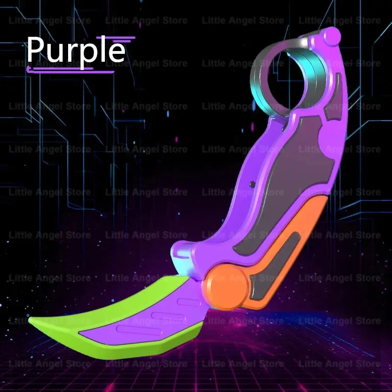 Neue 3D Gedruckt Schwerkraft Klaue Messer Spielzeug Stress Relief Schmetterling Zappeln Hand Greifer Sensorischen Spielzeug Klapp Klaue Messer Rettich für Geschenk