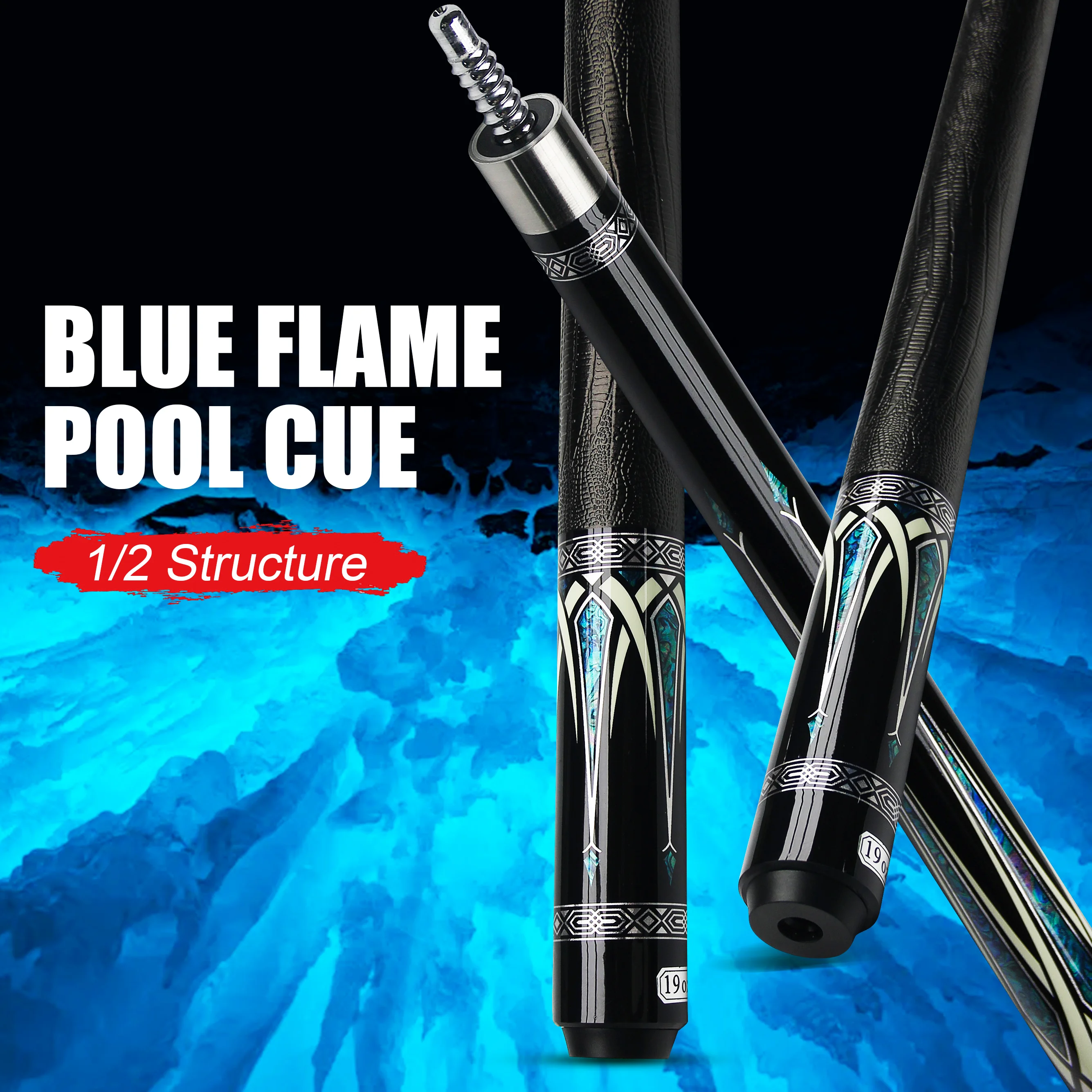 

Профессиональный бильярдный кий из твердого клена 13 мм, 58,5 дюймов, с кожаной нескользящей рукояткой, для американского бильярда, карамболя, стандартных матчей и тренировок, подарок