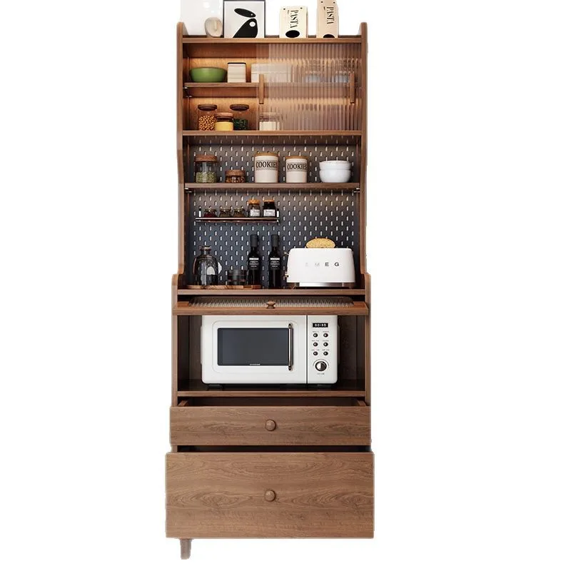 

Solid wood dining side cabinet, coffee and tea integrated against the wall , narrow household living room