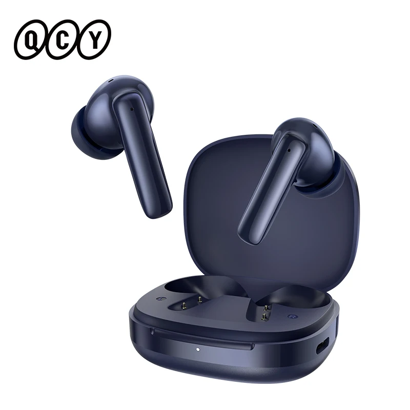 QCY T13 Pro HT23 Draadloze Smart Headset Draadloze Bluetooth 6.0 TWS Oordopjes 6 Microfoons ENC HD Gesprek 13mm Drivers Krachtige Bass 47 uur