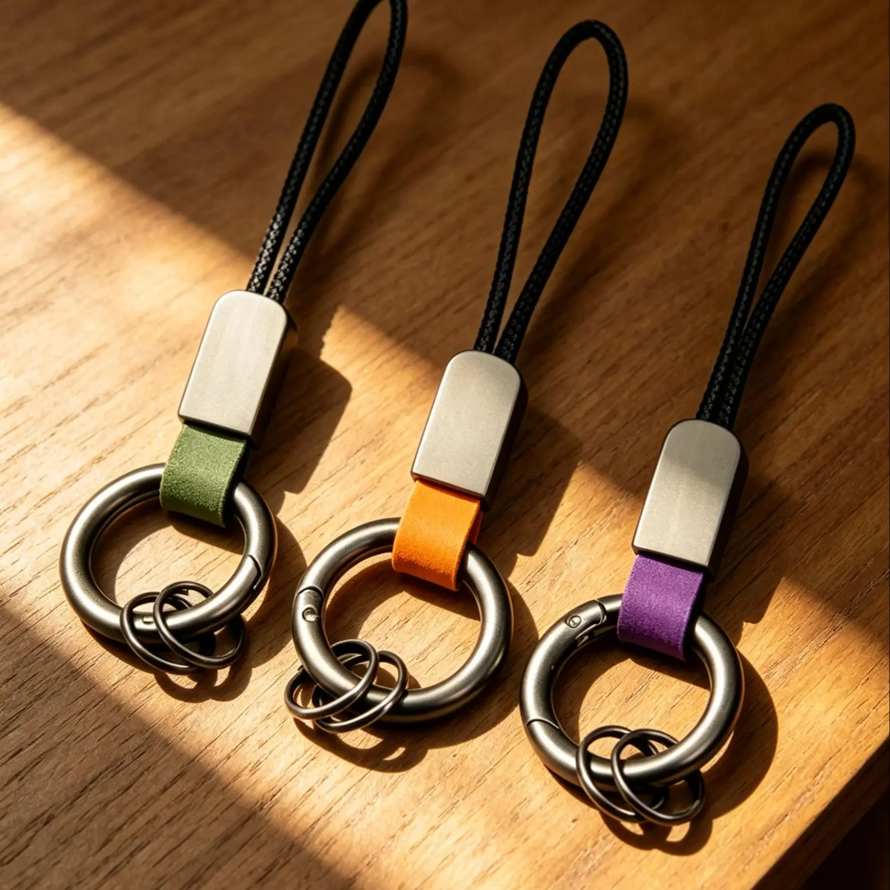 

Exquisite Metal Ring Anti Loss Climbing Key Ring Waist Hanging Gift Fashionable Keychain Business Multifunctional Accessory