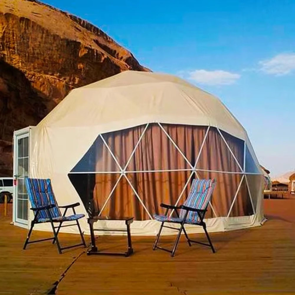 Custom Luxury Round Dome Hotel Tent, Complete Resort Accessories Outdoor Glamping Dome House for Holiday Campsite