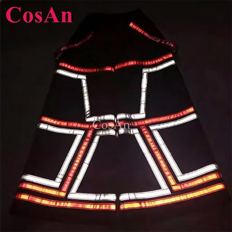 

CosAn, Лидер продаж, брюки с геометрическим узором Reaper Phat, брюки для танцев призраков, модные брюки-клеш, светоотражающие брюки для унисекс, новинка