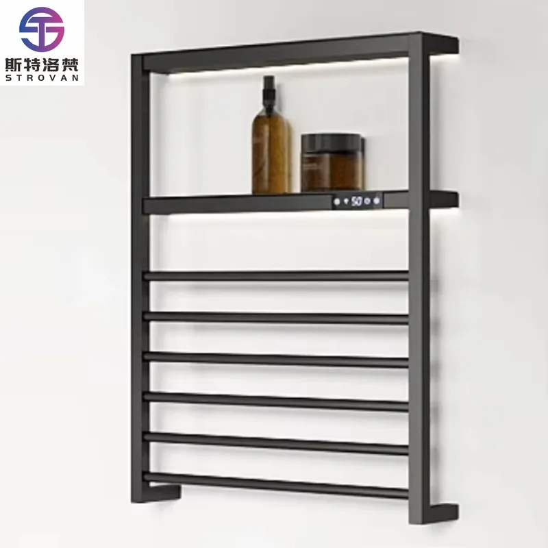 حار ساخنة منشفة السكك الحديدية الحمام الكهربائية الذكية منشفة دفئا الرف