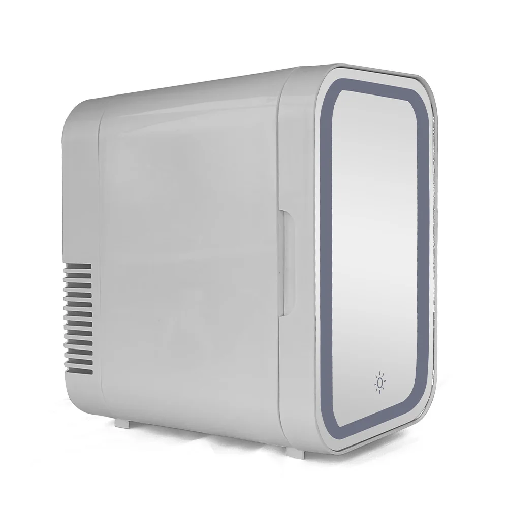 6L Mini Fridge for Home Car Use Portable Air Cooling Refrigeration Electric Power Source Absorption Feature Mirror Beauty Mini