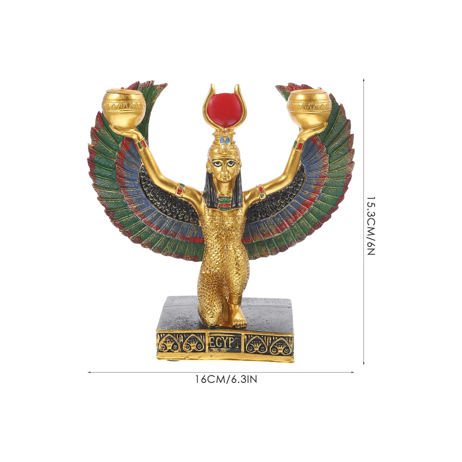 Small Resin Ornament Egyptian Desktop Decoration Female God Statue Egyptian Pharaoh Sculpture Small Model