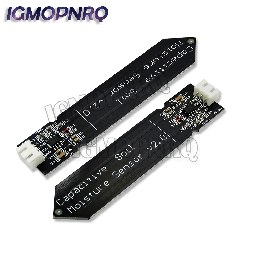 3.3~5.5V Capacitive Soil Moisture Sensor Module Not Easy to Corrode Wide Voltage Wire Corrosion Resistant W/ Gravity for Arduino