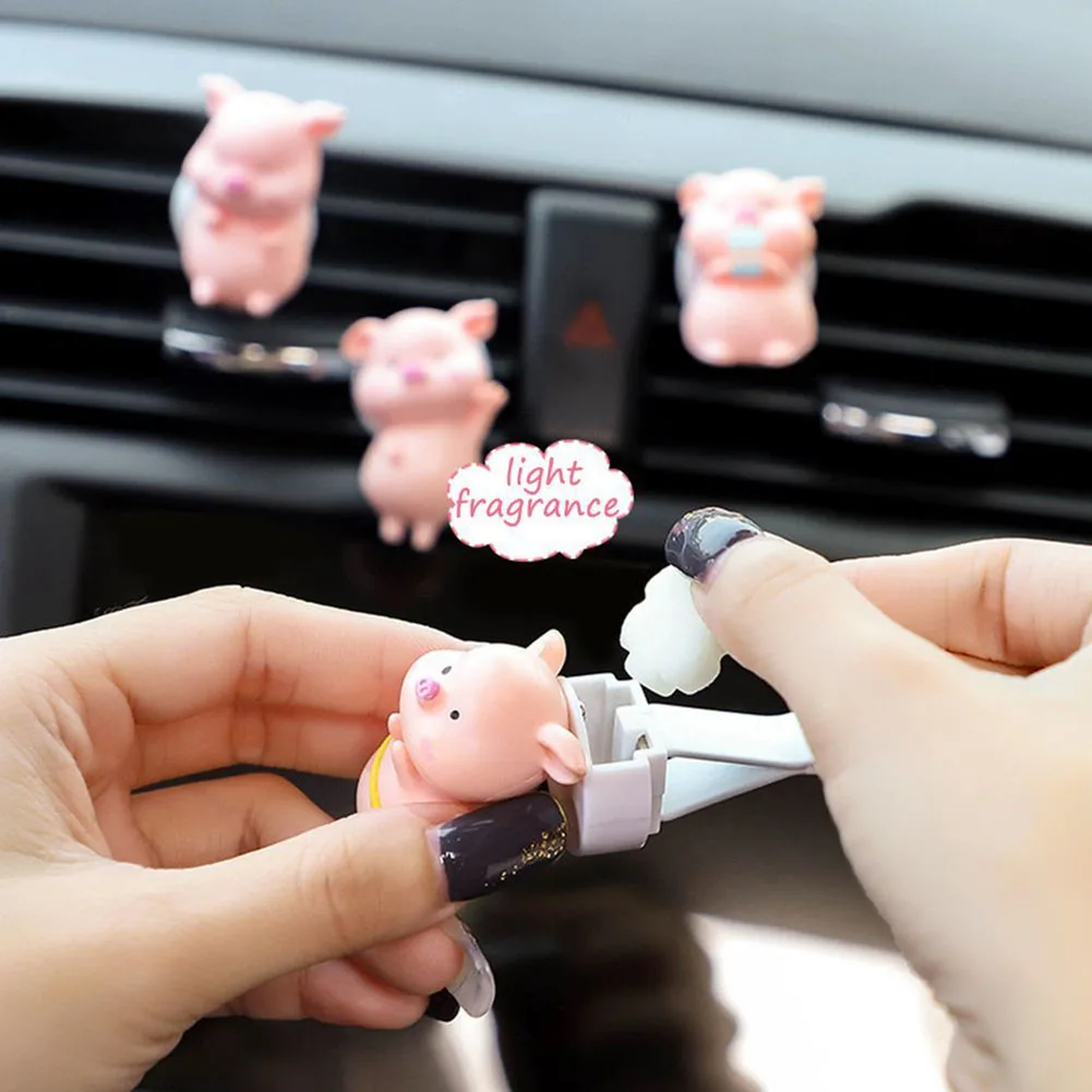 

Parts Car Perfume Clip Interior Pig Accessories Air Freshener Ornament Replacement Car Air Outlet Perfume Clip Clip