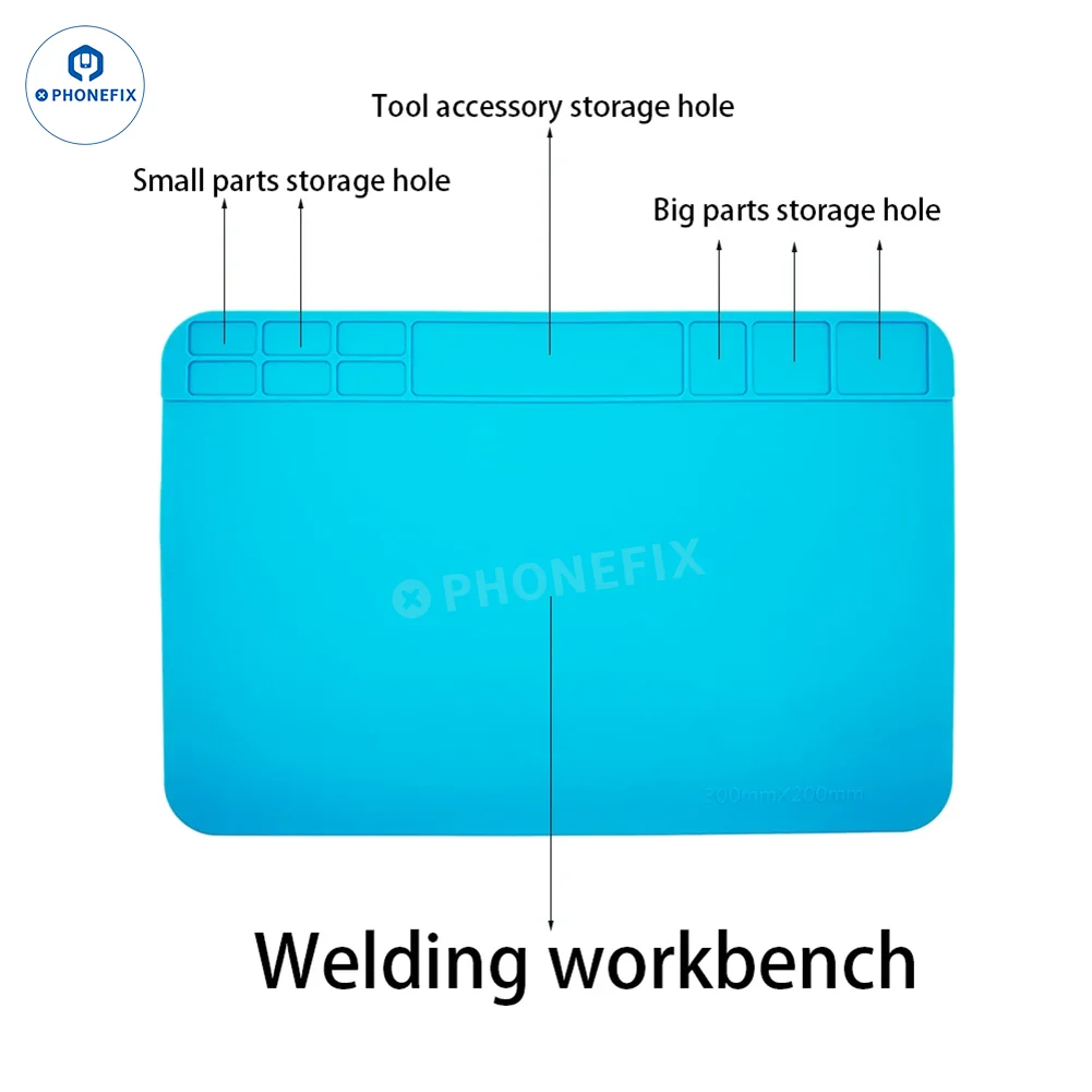 مكافحة ساكنة ESD لحام سيليكون حصيرة العزل إصلاح الوسادة العزل الحراري العمل حصيرة لحام محطة عدة لوحة إصلاح #3